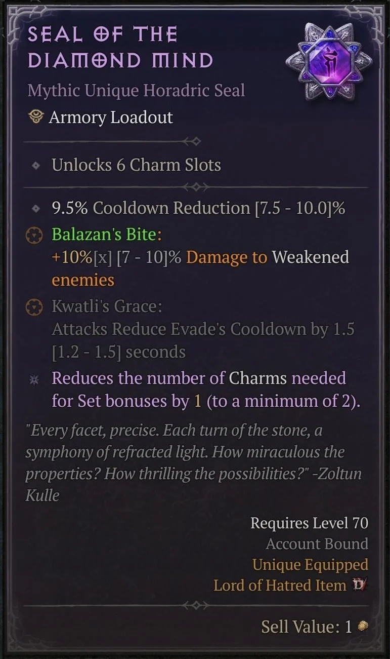 Seal of the Diamond Mind screenshot